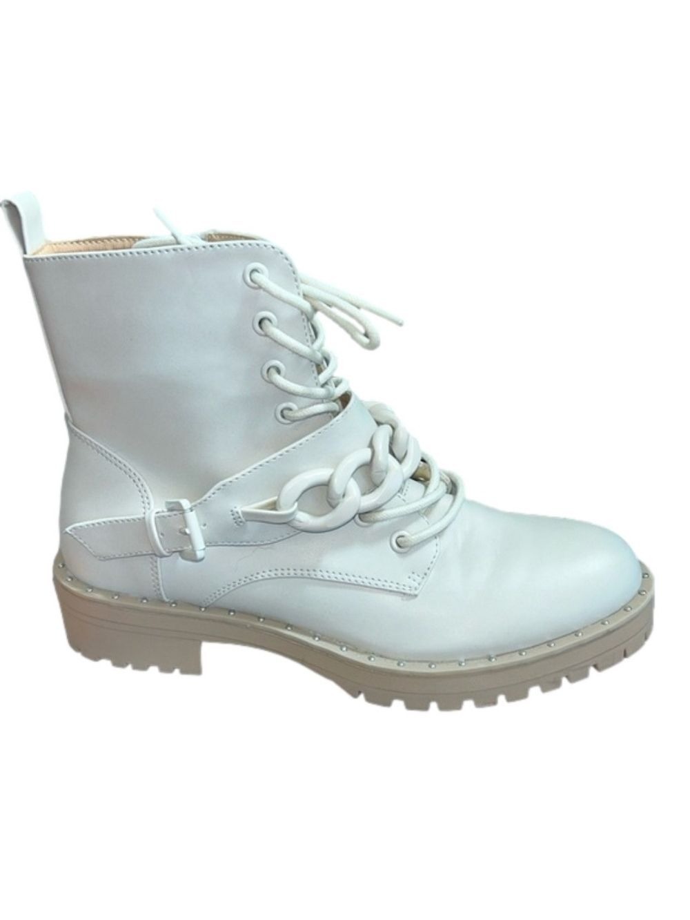 DV by Dolce Vita: Osten: Cream Colored: Chainlink Boots: Size 8.5
